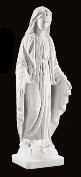 Immaculate Conception Virgin Marble Statue 30" High